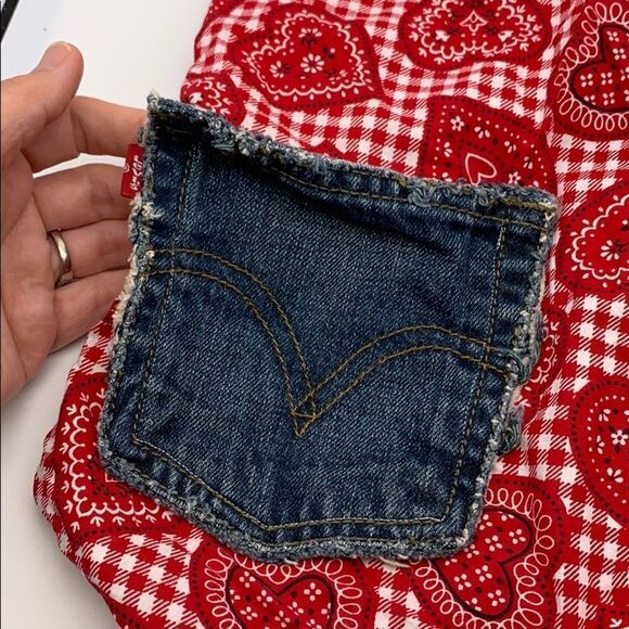 Handmade backpack with Levi’s jeans remnants - Picture 2 of 8